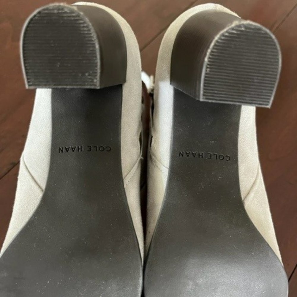"Worn Once" - Woman's Cole Haan Davenport Bootie II, Size 7.5, Ironstone Suede - Picture 8 of 8